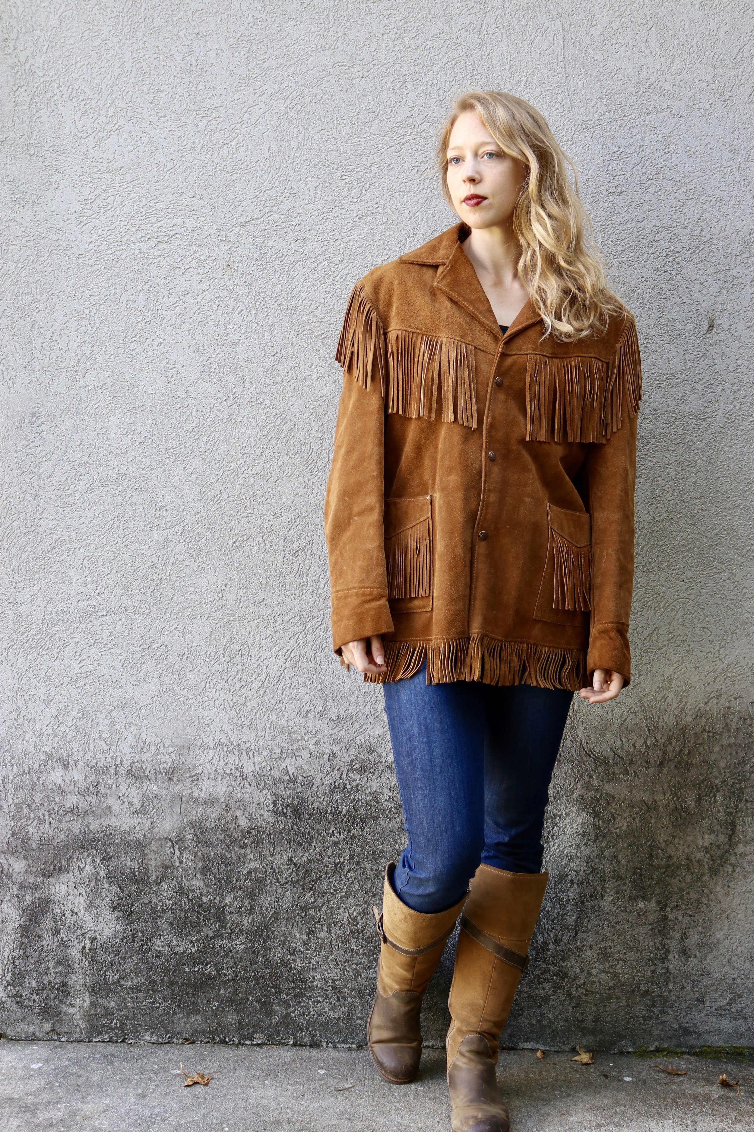 suede vintage jacket