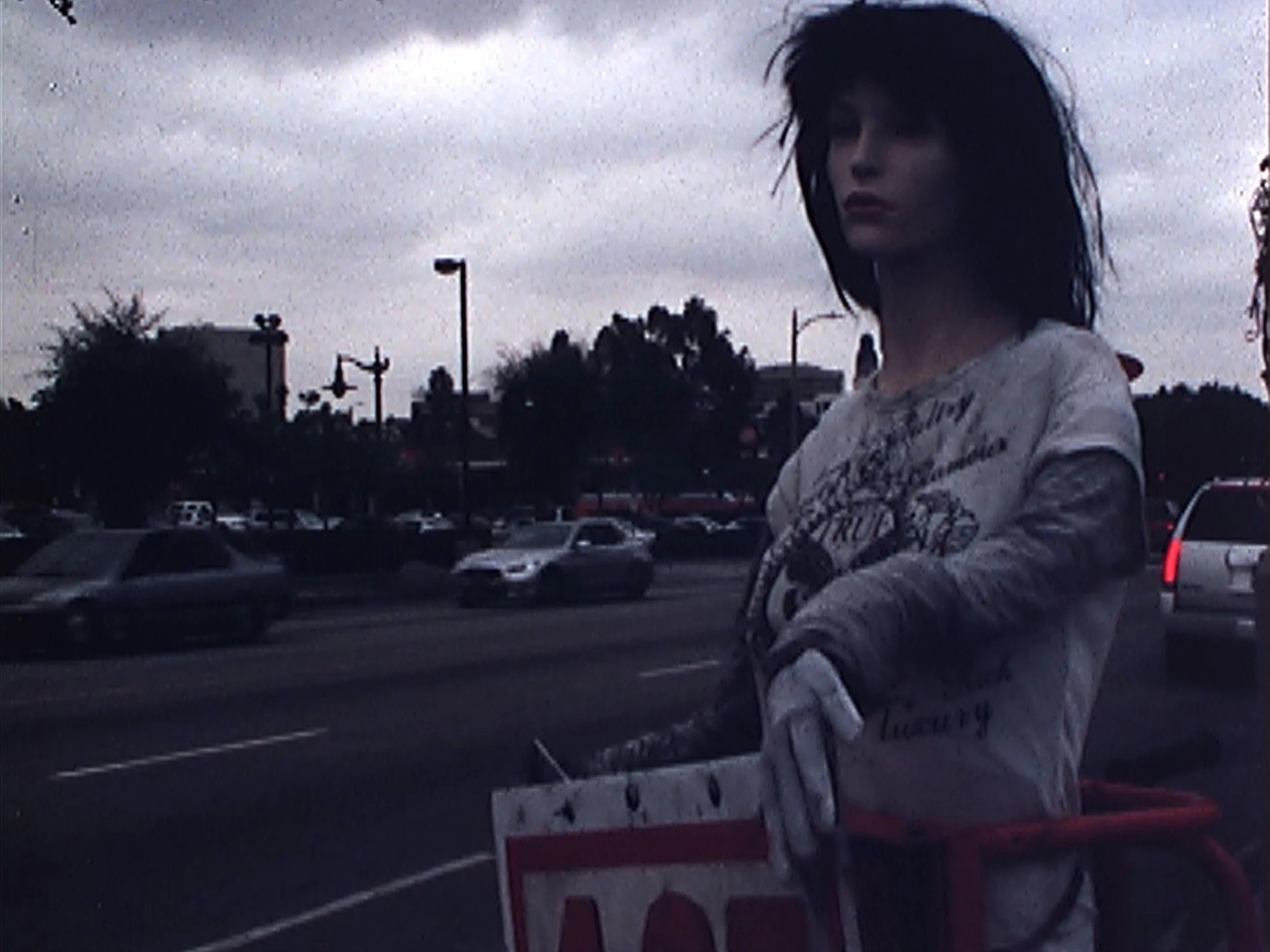 Non-Stop Beautiful Ladies Alee Peoples 2015 | 9 minutes | USA | 16mm | color | sound A Los Angeles street film starring empty signs, radio from passing cars and human sign spinners, some with a pulse and some without. -AP
