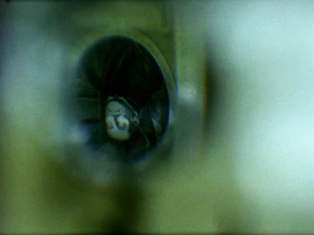 The Magician's House Deborah Stratman 2007 | 6 minutes | USA | 16mm | color | sound Sometimes the supernatural lingers plainly in the most ordinary places, secret only in so much as its trace goes unnoticed. Both a letter to a cancer stricken alchemist-filmmaker friend, and a quiet tribute to the vanishing art of celluloid, The Magician’s House is full of ghosts. Including that of Athanasius Kircher, inventor of the Magic Lantern or “Sorcerer’s Lamp”. The music, “La lutte des Mages” (The Struggle of the Magicians) was composed by Armenian mystic Georges Gurdjieff and Thomas De Hartmann. Gurdjieff thought man was a "transmitting station of forces." To him, most people move around in a state of waking sleep, so he sought to provide aural conditions that would induce awareness. -DS