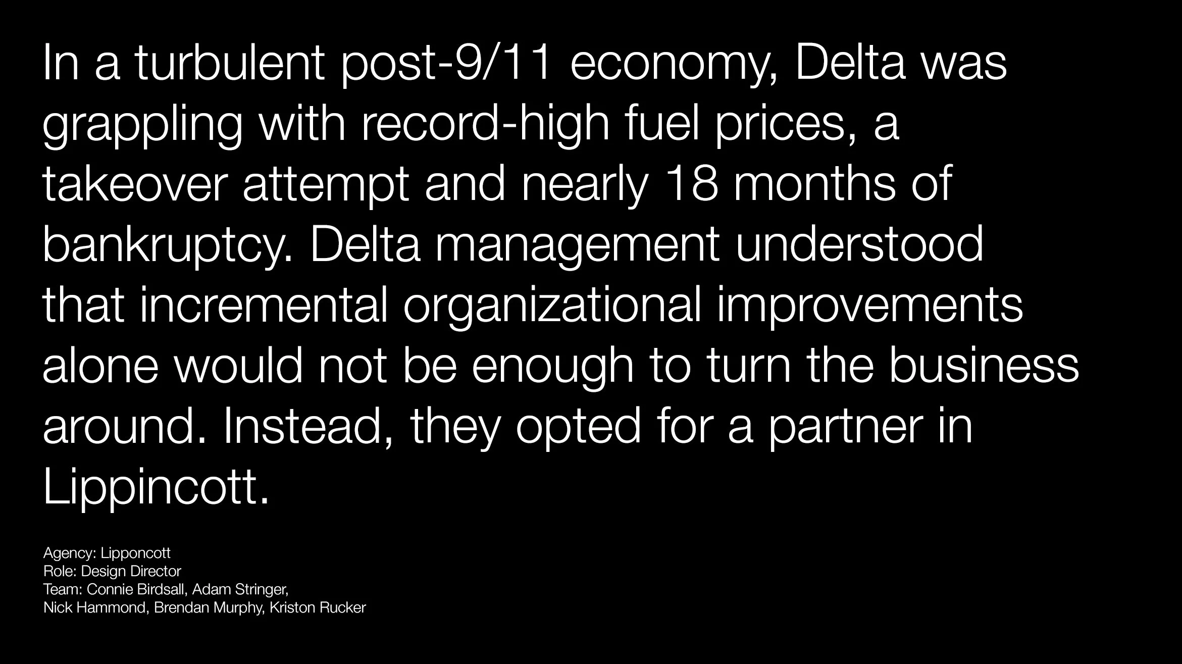 Delta : From Chapter 11 to America's Most Awarded Airline — Good Thinking  Co.
