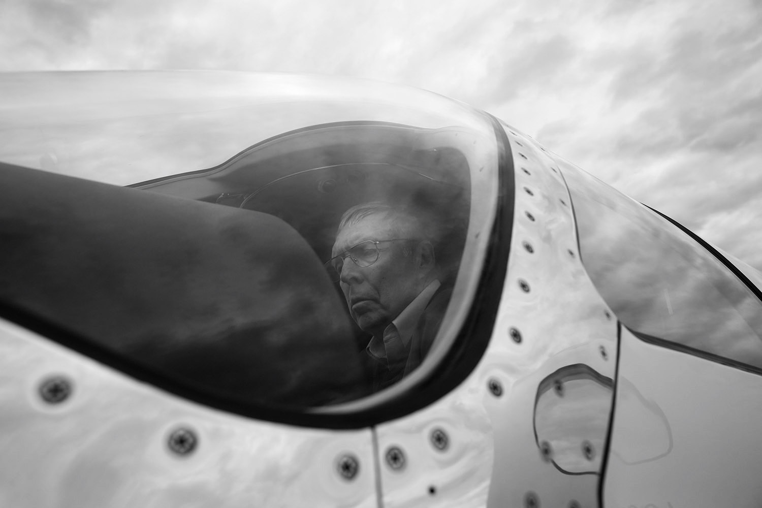 Martin prepares in the cockpit before the flight. " It kept getting more and more complicated. I don’t want to downplay the fact that it wasn’t a great career. Eventually the complexities of the job wear on you."