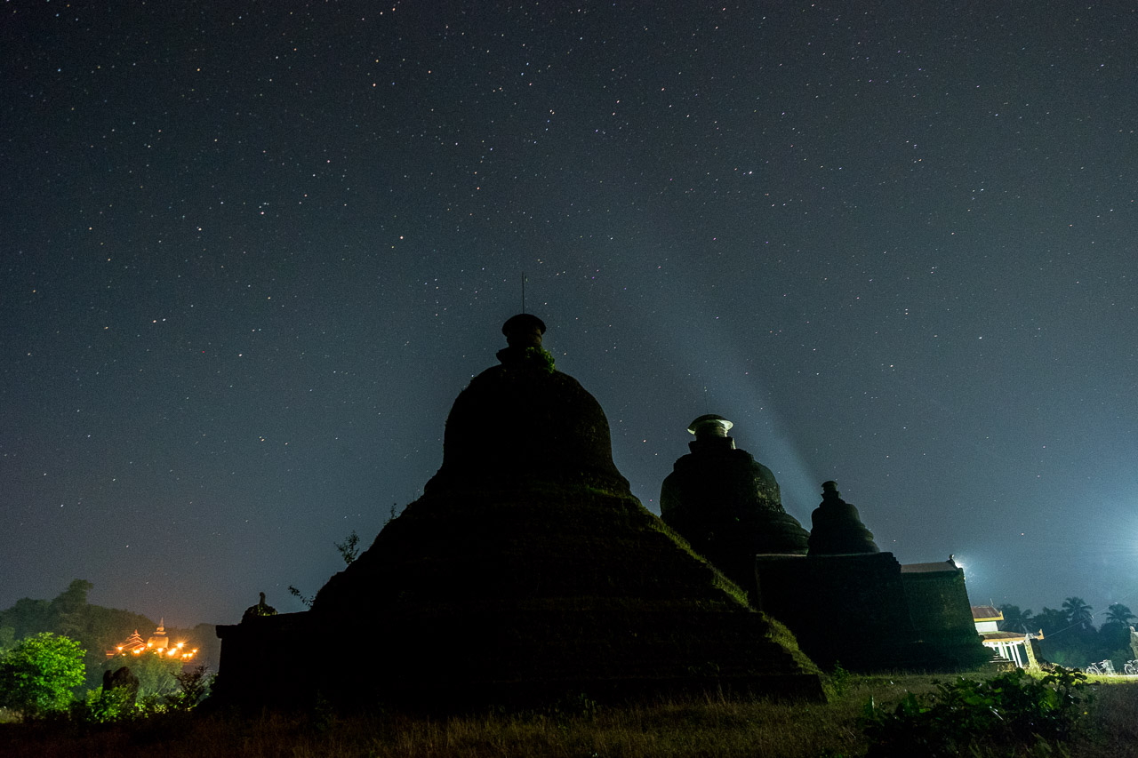  A temple at night in Mrauk U.  Burma 2015 - Francesco Vicenzi Photography 