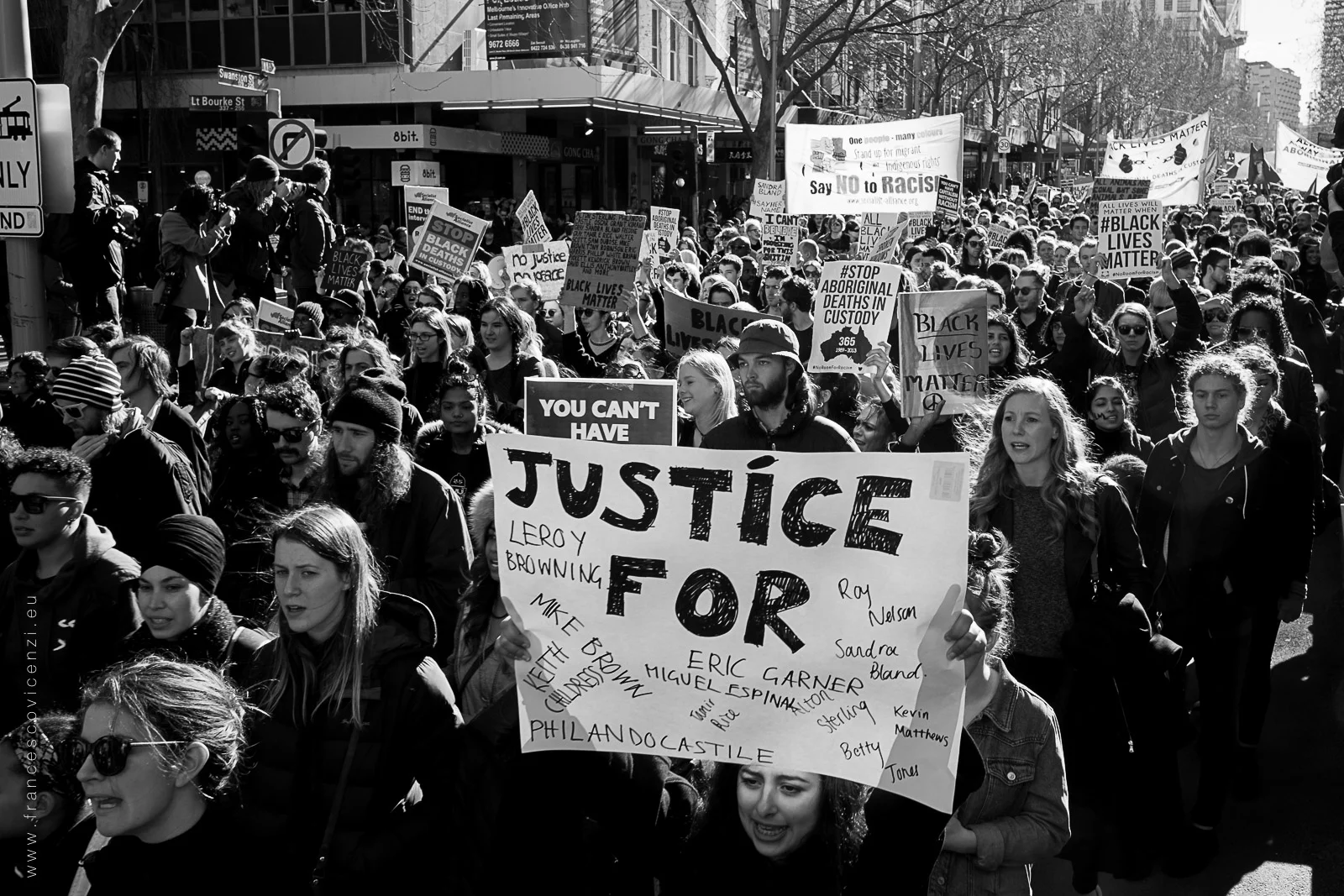 Black Lives Matter Demonstration - Melbourne Photo: https://www.facebook.com/francescovicenziphoto/