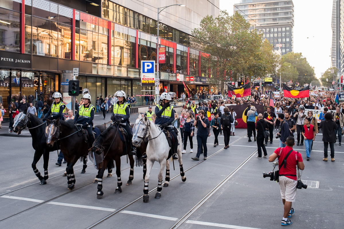 Warriors of the Aboriginal Resistance Protest - Melbourne
