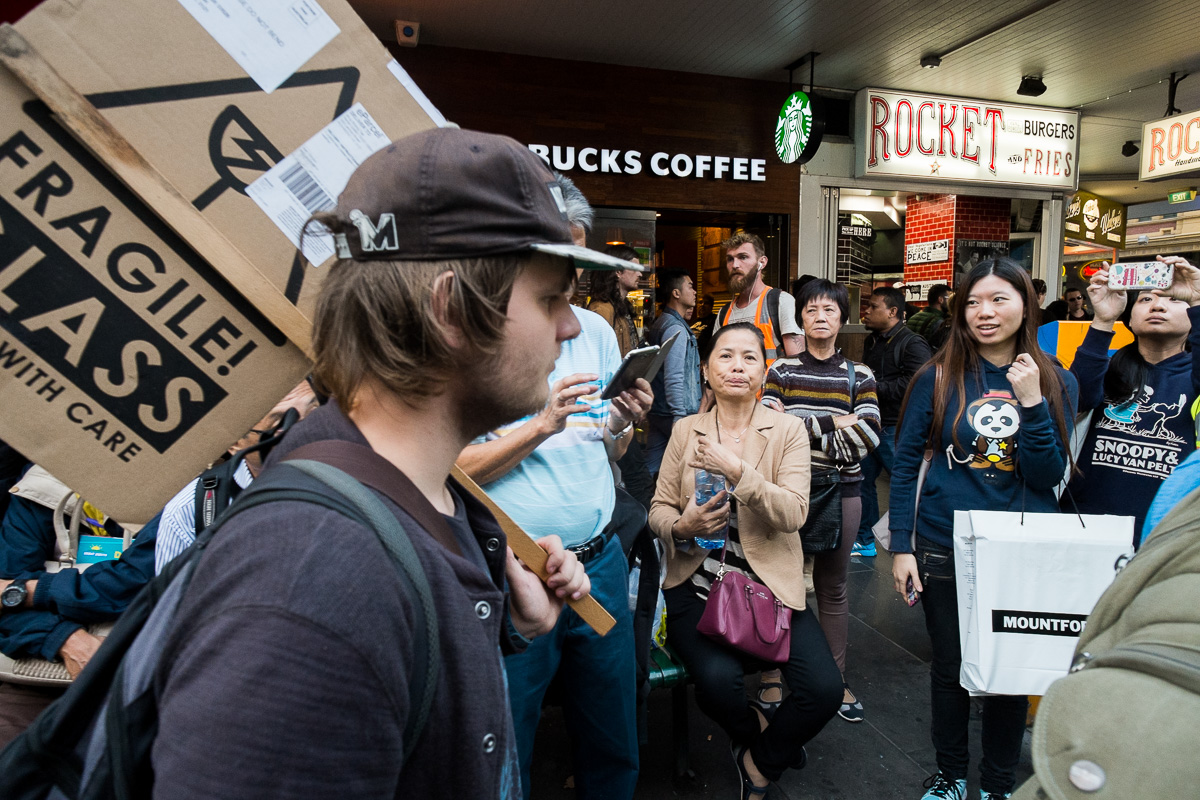 Warriors of the Aboriginal Resistance Protest - Melbourne