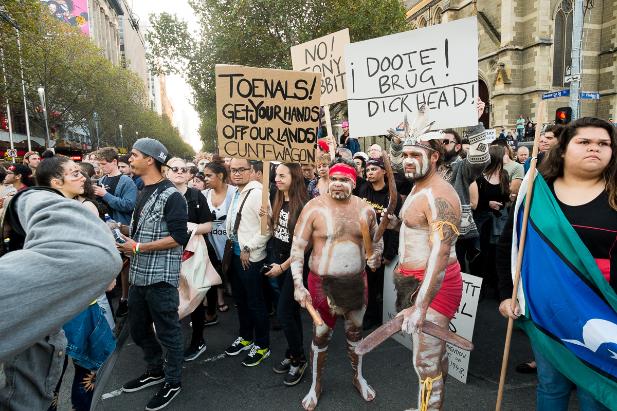 Warriors of the Aboriginal Resistance Protest - Melbourne
