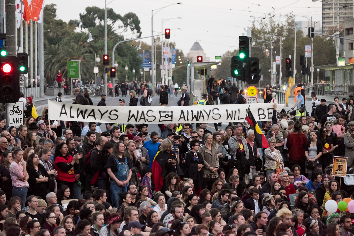 Warriors of the Aboriginal Resistance Protest - Melbourne