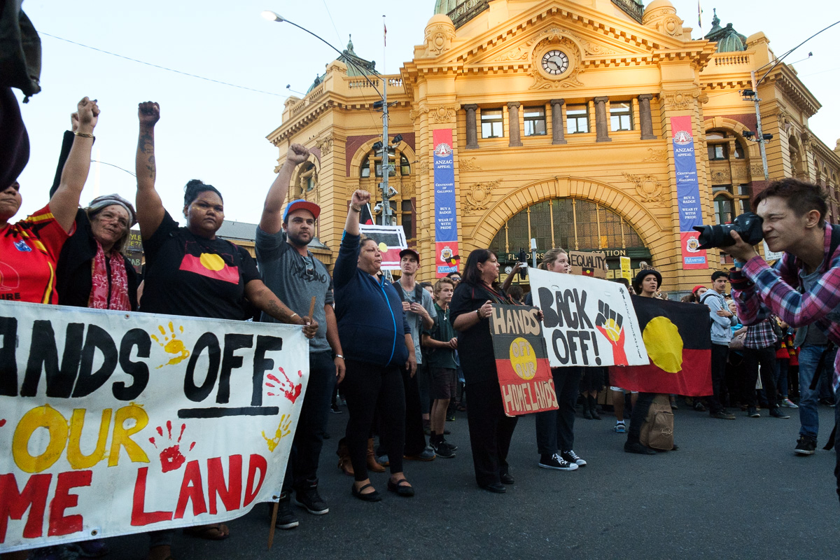 Warriors of the Aboriginal Resistance Protest - Melbourne