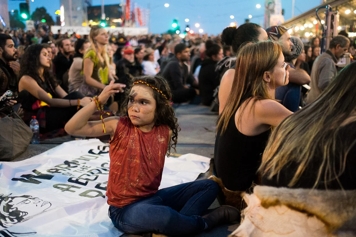 Warriors of the Aboriginal Resistance Protest - Melbourne