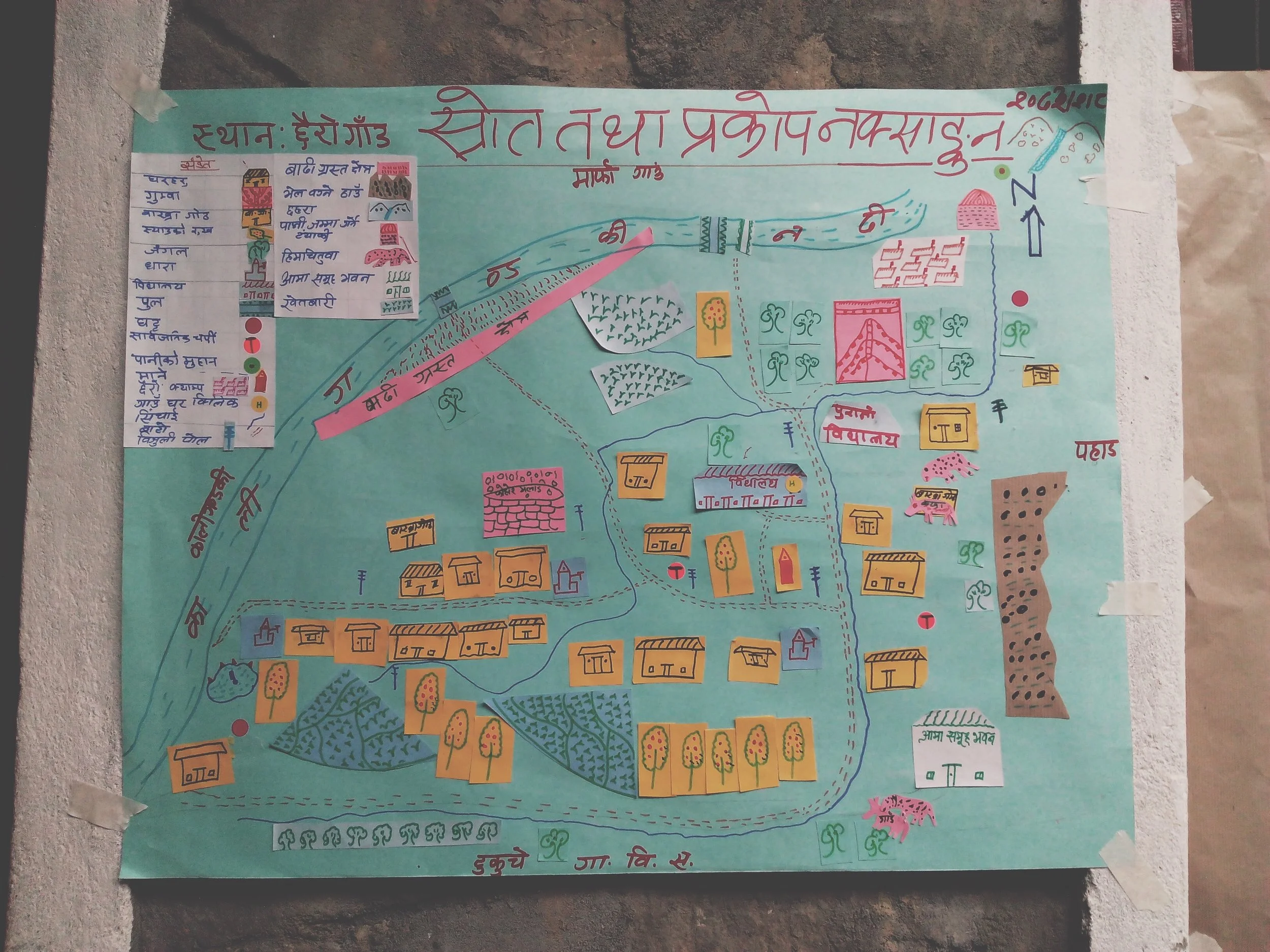 "This chart was made during a climate change meeting to discuss future building construction and current issues related to climate change."