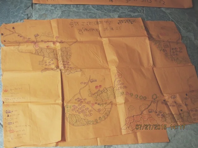 "Organized through workshop in VDC level, and participation of VDC secretary, political parties, and the women’s group. This mapping is done to assess which areas of the VDC need more development.”