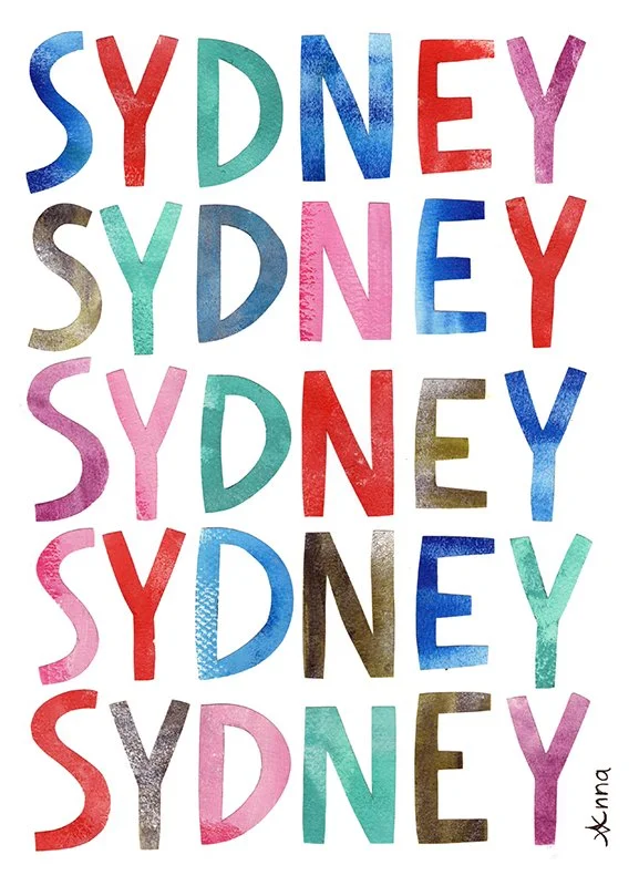 Sydney Typography - Collage