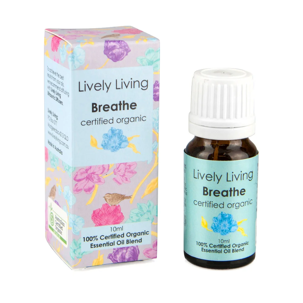Lively Living - Organic 100% Pure Essential Oil - Breathe