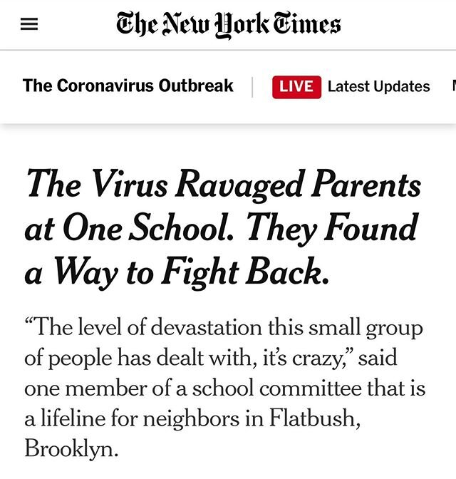 Major shout to my good friends/extended fam @ark_medina &amp; @j_villa_medina for their generous community efforts! They&rsquo;ve been helping get groceries to families ravaged by corona virus in Brooklyn. Thanks to the @nytimes for covering the stor