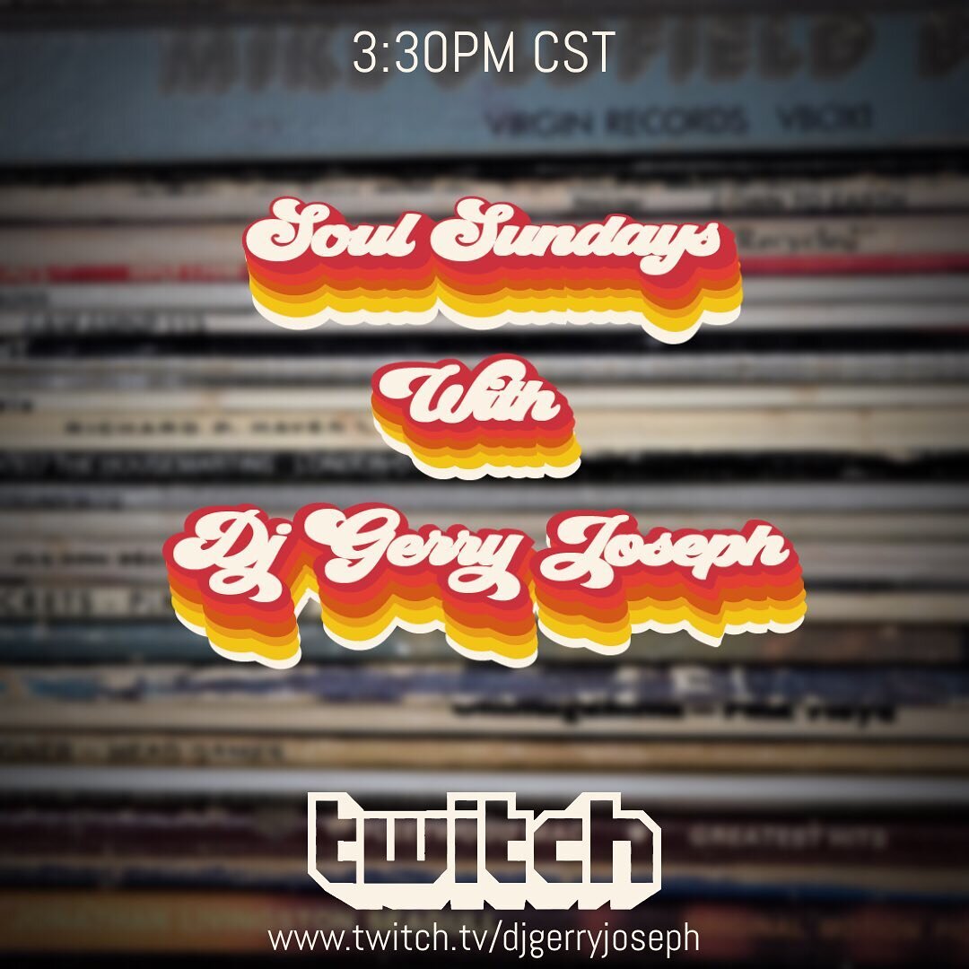 Soul Sundays finally making a come back. Super excited for the stream later on today. Make sure you follow me on twitch to get notified whenever i go live.