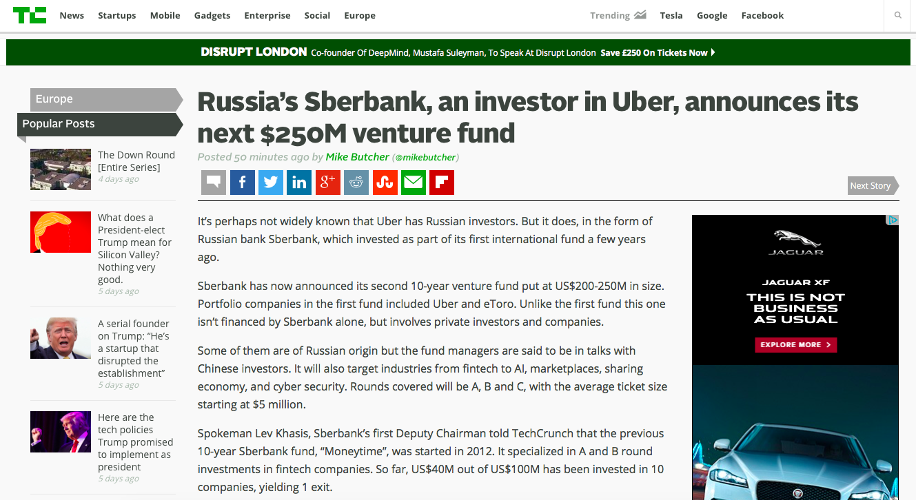 sberbank.ru Sberbank, the largest retail bank in Russia, is transforming itself into a tech company that provides its customers with seamless ways to manage their finances, pay bills and taxes, and access various services.