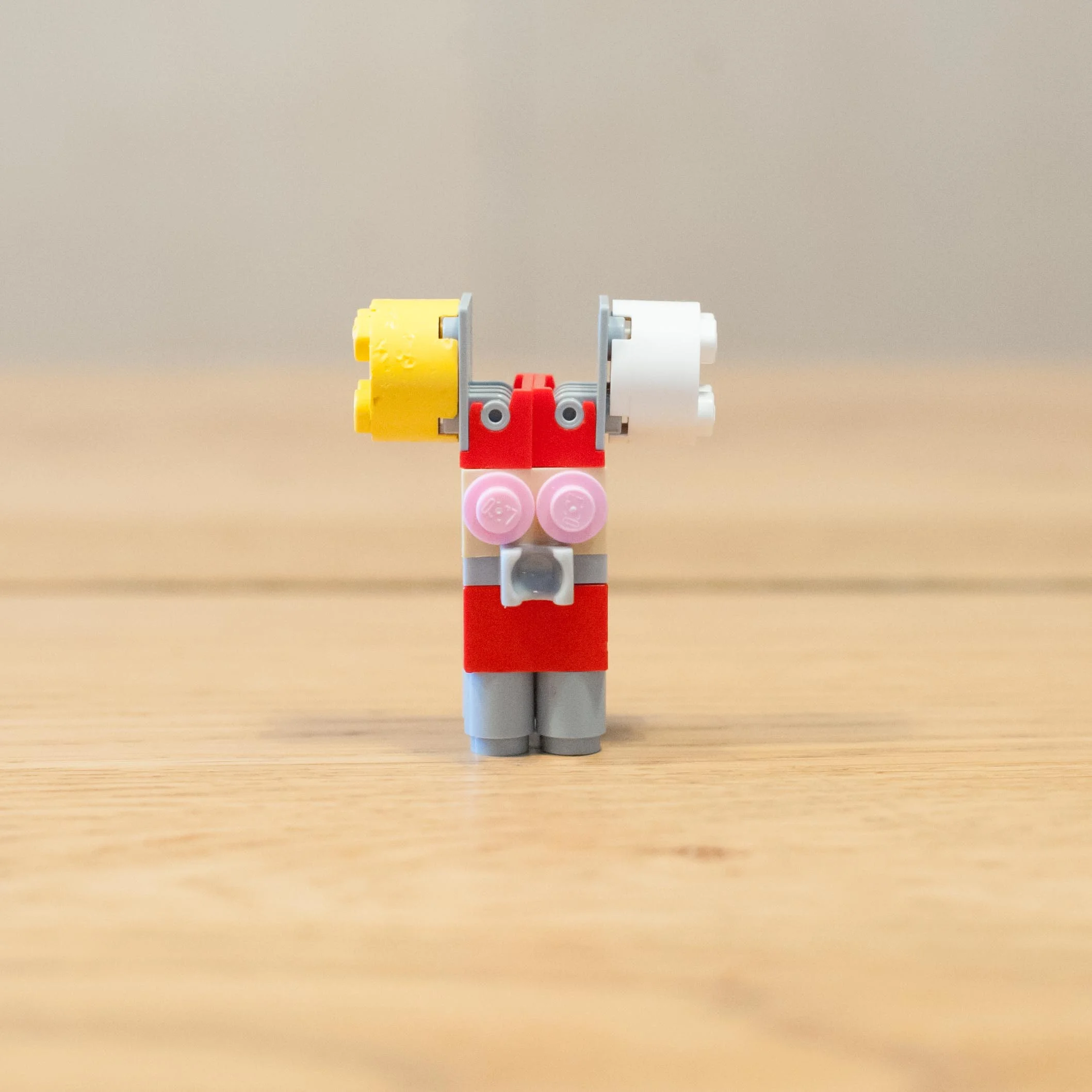 If Mummy is talking to another person and someone else wants to talk to her then this little robot goes "MOO!"