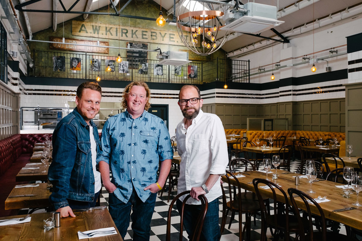 Owners, from left, Jason Gittins, Dan Robinson and Chris Eastaugh say creating Butler Whites has been a labour of love.