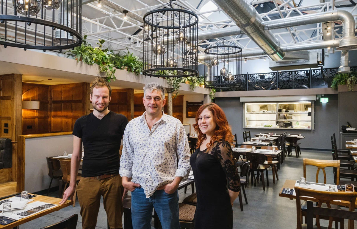 Owner Tim Sinclair, centre, Group General Manager Rob Scott-South and Restaurant Manager Jemma Chance are excited by the latest location for Ambiente Tapas in Hull’s Fruit Market waterside district.