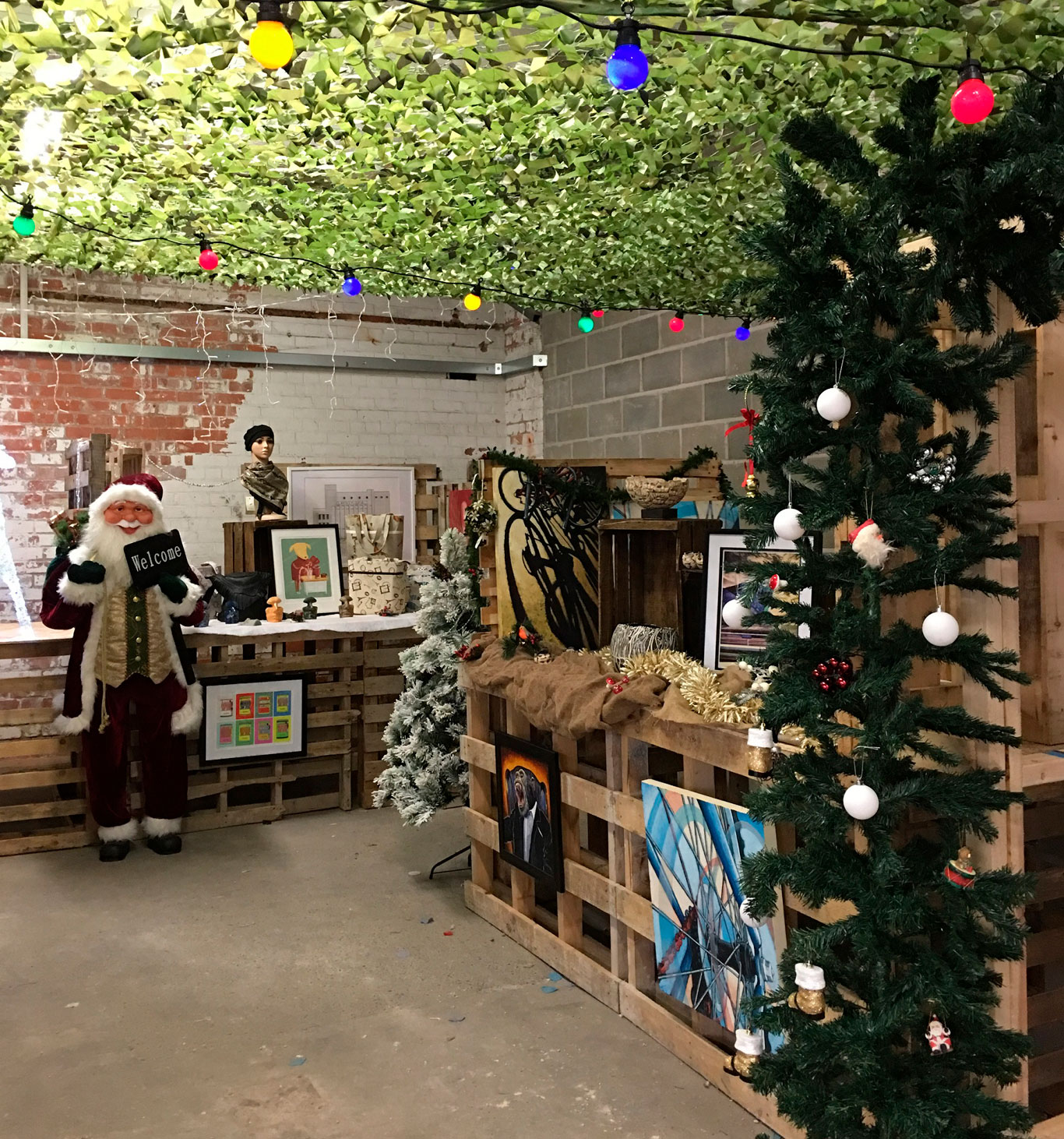 Handmade stalls ready for the Christmas at Humber Street events, running every weekend until Sunday, December 23.