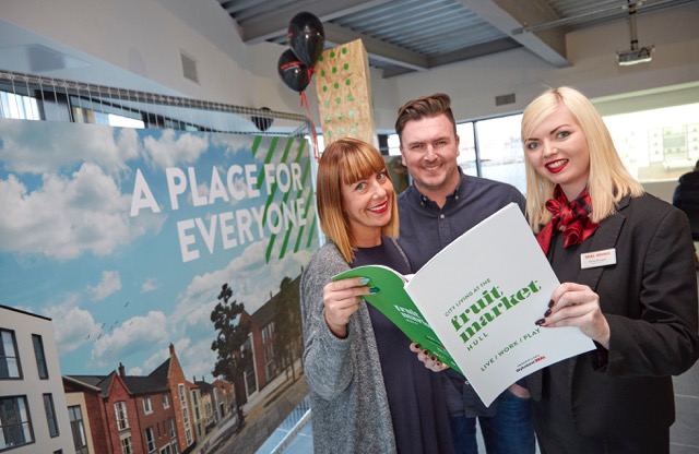 Paul and Jemma Eastburn bought a three-bedroom townhouse within 20 minutes of arriving at the launch event.