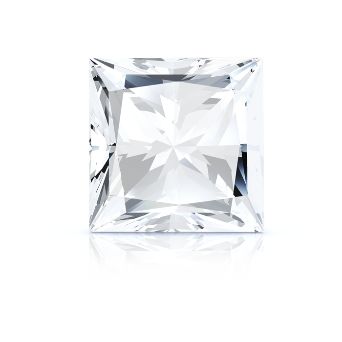 PRINCESS CUT DIAMOND FRONT