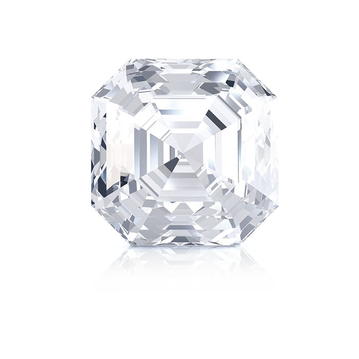 ASSCHER DIAMOND FRONT