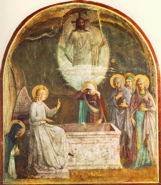 Fra Angelico, Zmartwychwstanie Jezusa i kobiety przy grobie (1440-1441)