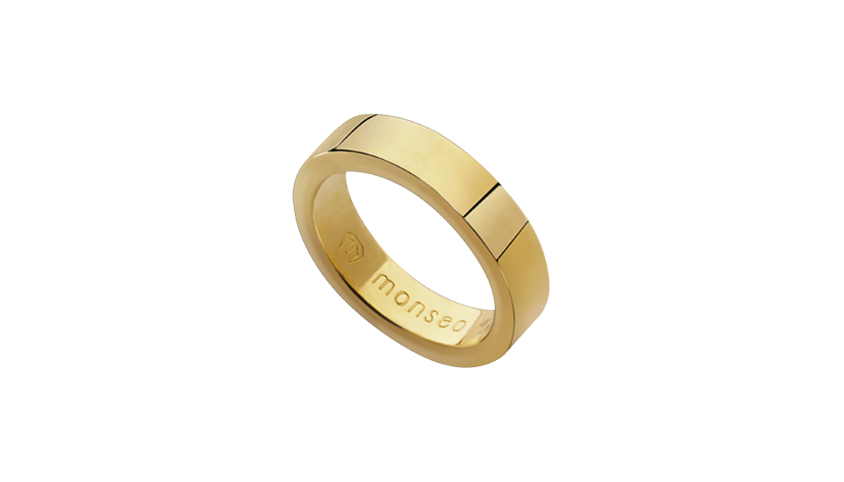 AN2426 - Aliança Moments Quadratu 6 mm Aliança em ouro amarelo 19.2 Kt. Opção em ouro rosa ou ouro branco.