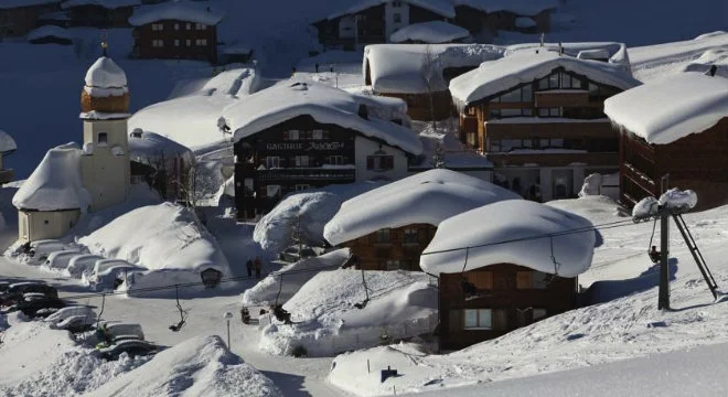 The hamlet of Zug: one church, one cafe, one cafe-bar