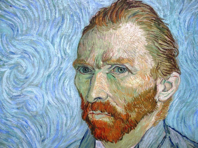 One of 30 self portraits, this one painted in 1890, not long before he died, aged 47.