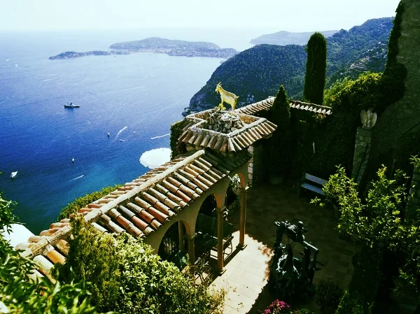 The view from La Chèvre d’Or, hang-out of the rich and famous since 1956 when Walt Disney dropped by.
