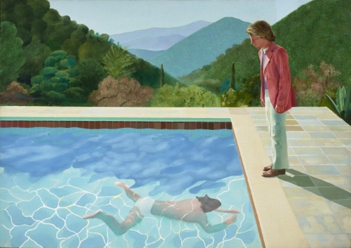 David Hockney, Portrait of an Artist ( Pool with Two Figures) (1972).