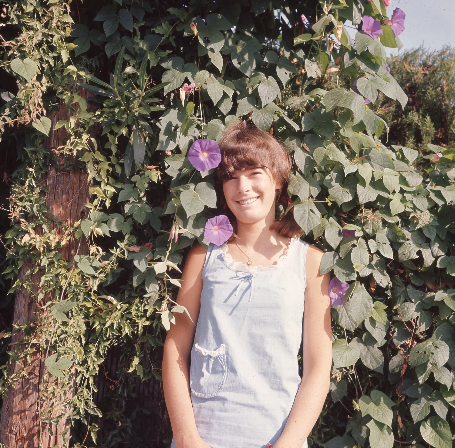 Ingrid before she knew about straighteners (even they didn't solve the problem of damp weather)