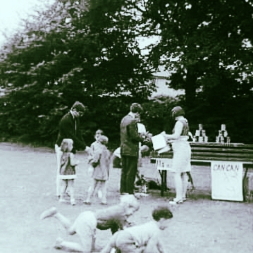 "I spent ages staring at my photo of Finkelstein (centre) at the school fete."