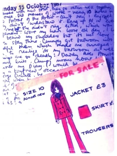The advertisement for the trouser suit