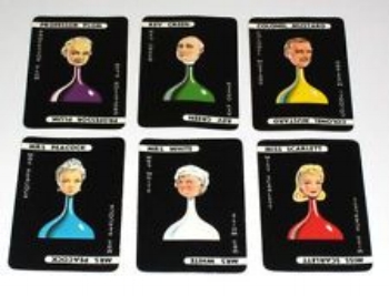 The originals: Professor Plum, Reverend Green, Colonel Mustard, Mrs Peacock, Mrs White, Miss Scarlett