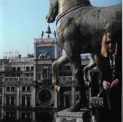 Ruth, by the horses of St Mark's.