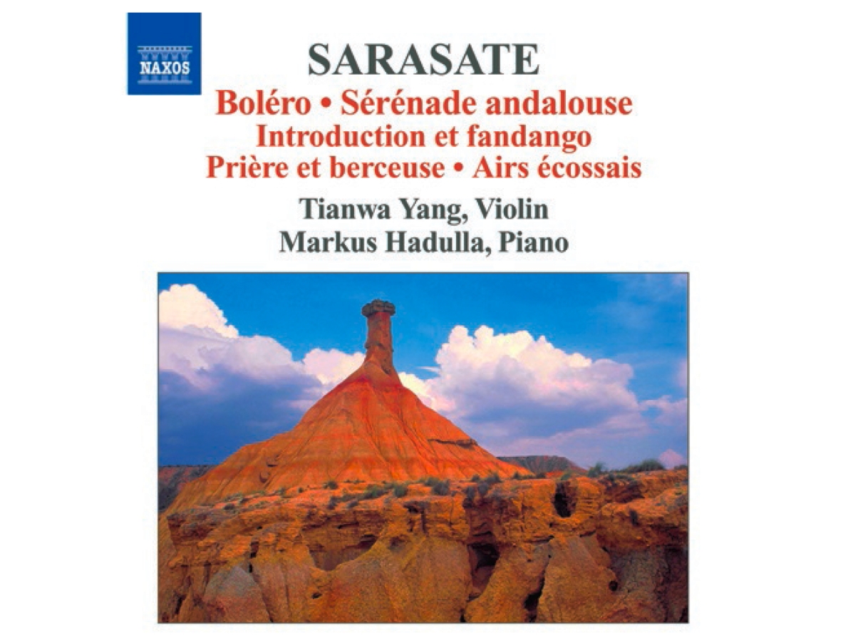 Pablo de Sarasate: Vol. 3 „Boléro; Sérénade andalouse“ Tianwa Yang, Violin Markus Hadulla, Piano Label: NAXOS 8.570893 More info