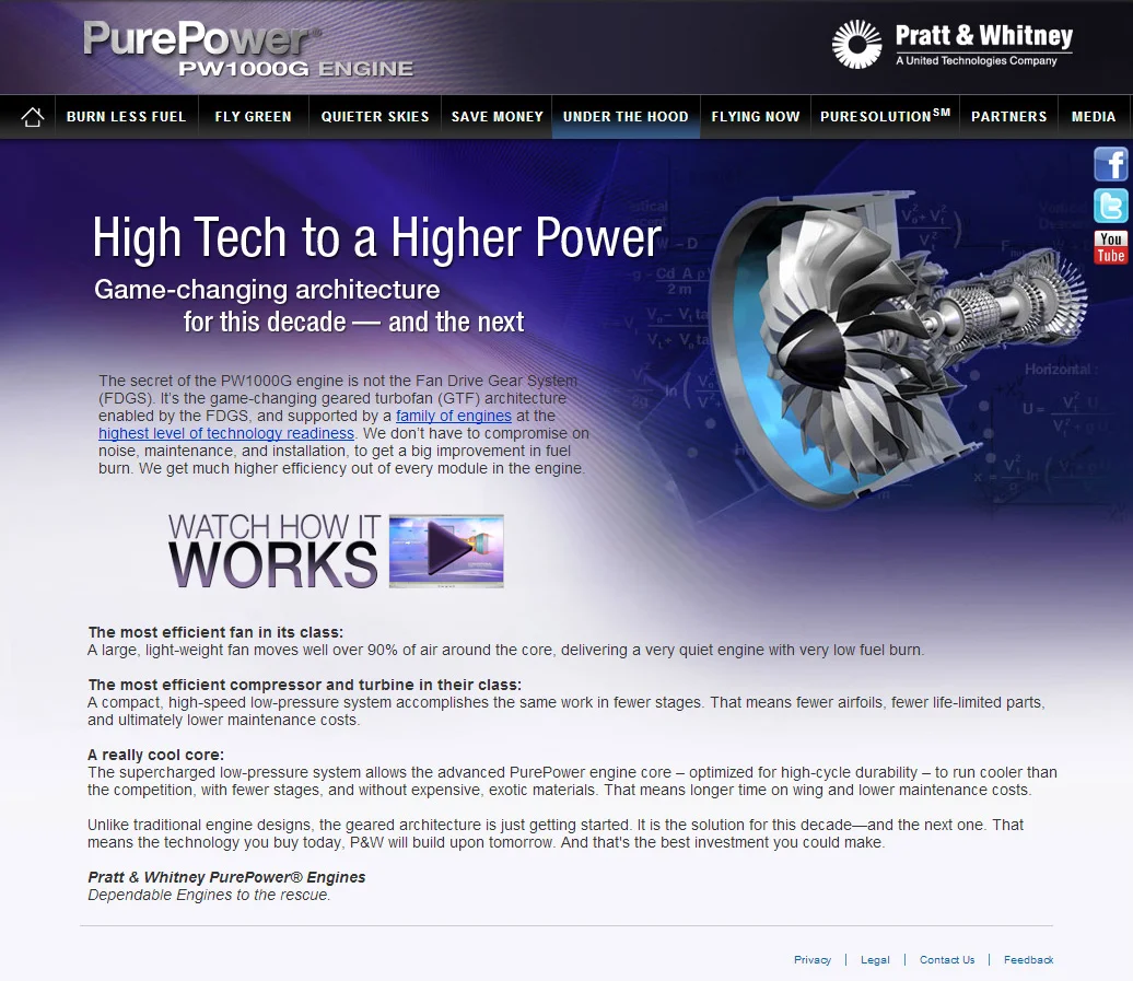 Geared Turbofan Microsite