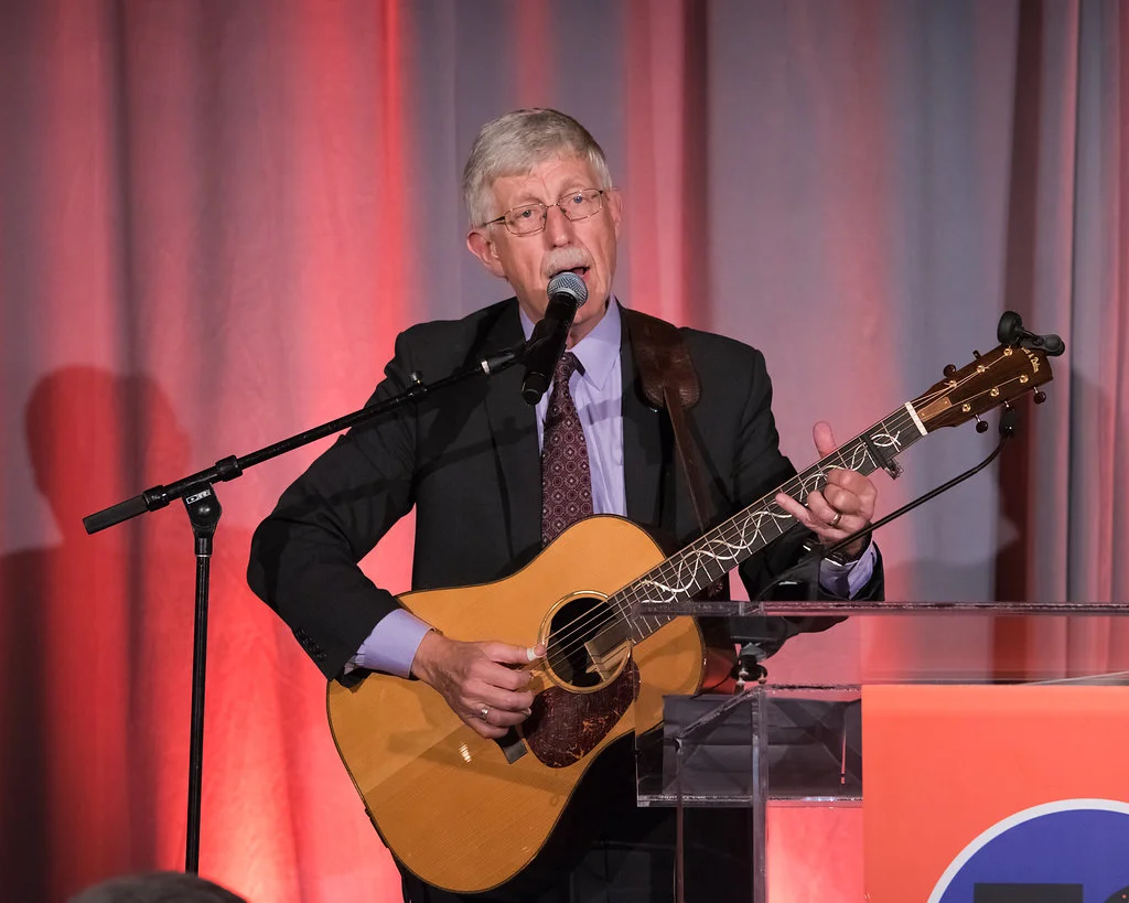 NIH Director Francis Collins performing at HDF 50th Anniversary