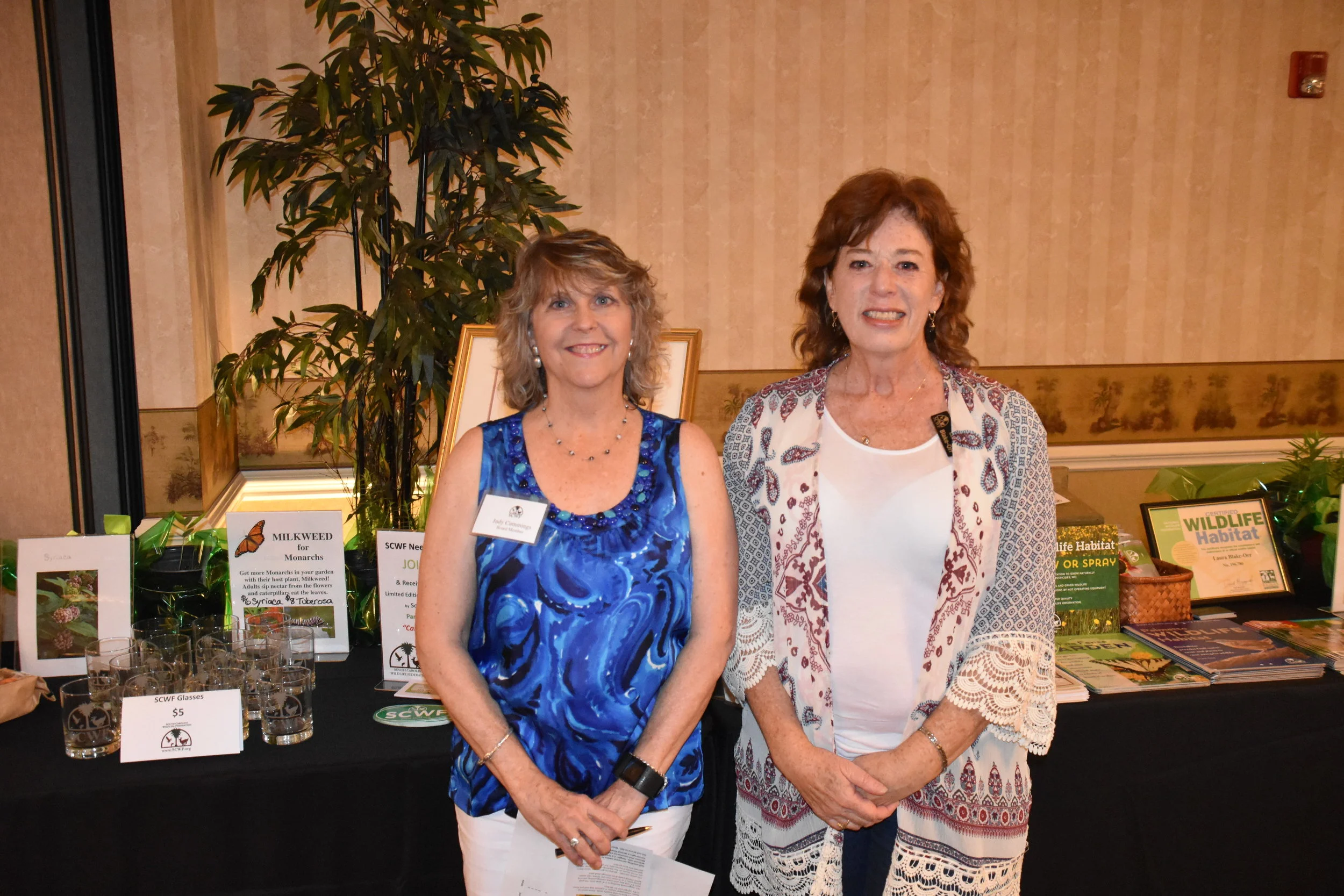 Volunteer Judy Cummings and Wildlife Habitat Manager Laura Blake-Orr. Photo credit: Ray Nelson