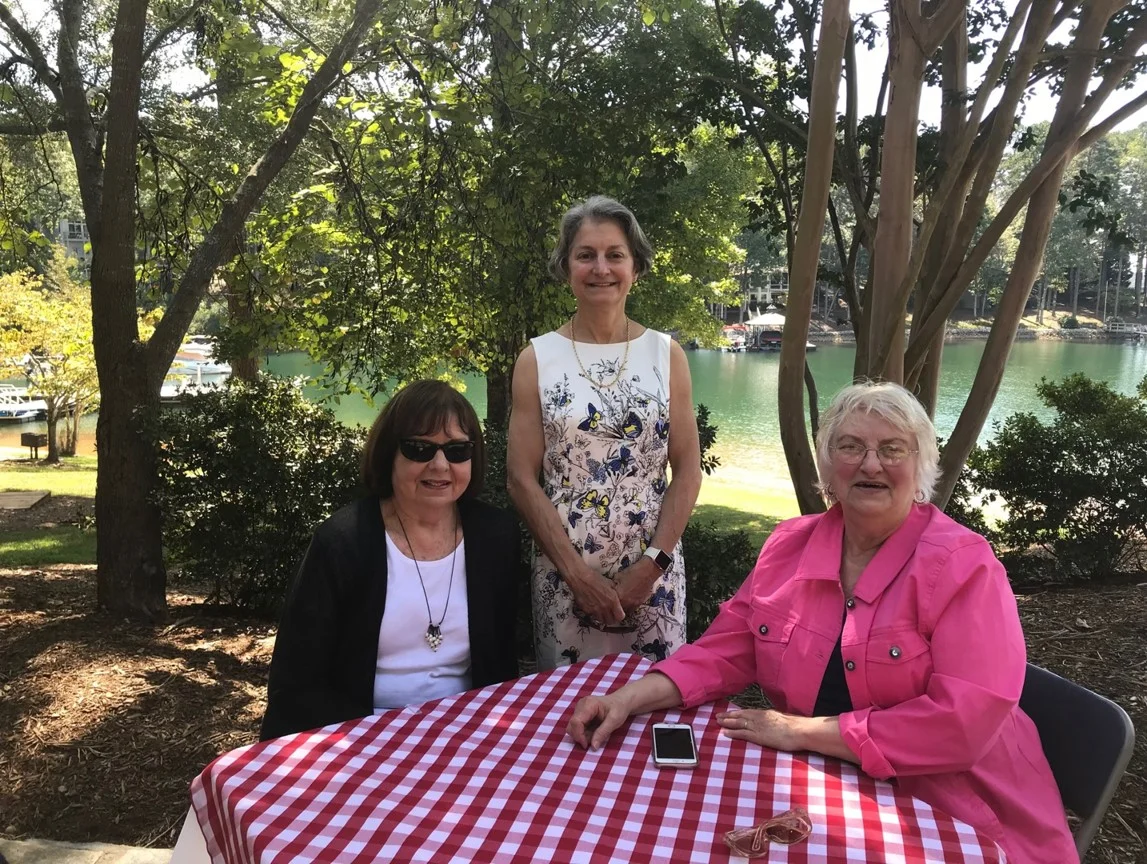 Alice Guzick with members of the Garden Club.