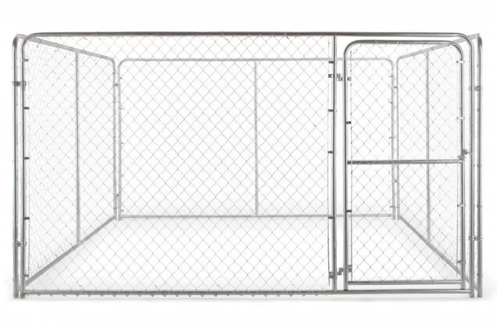 galvanized dog kennel