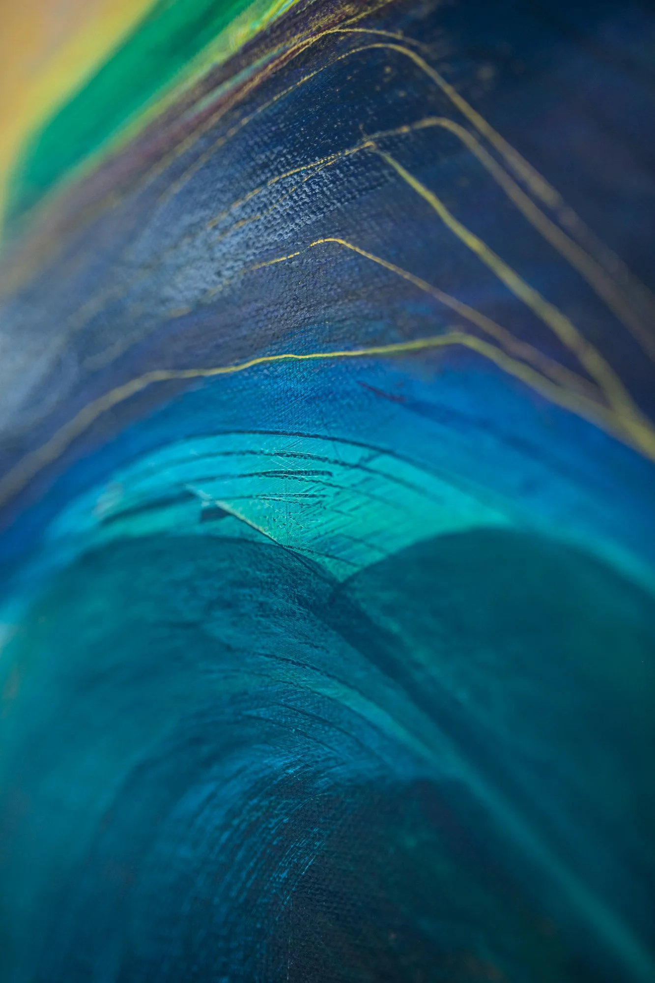 Contemporary landscape abstract paintings for sale by UK artist