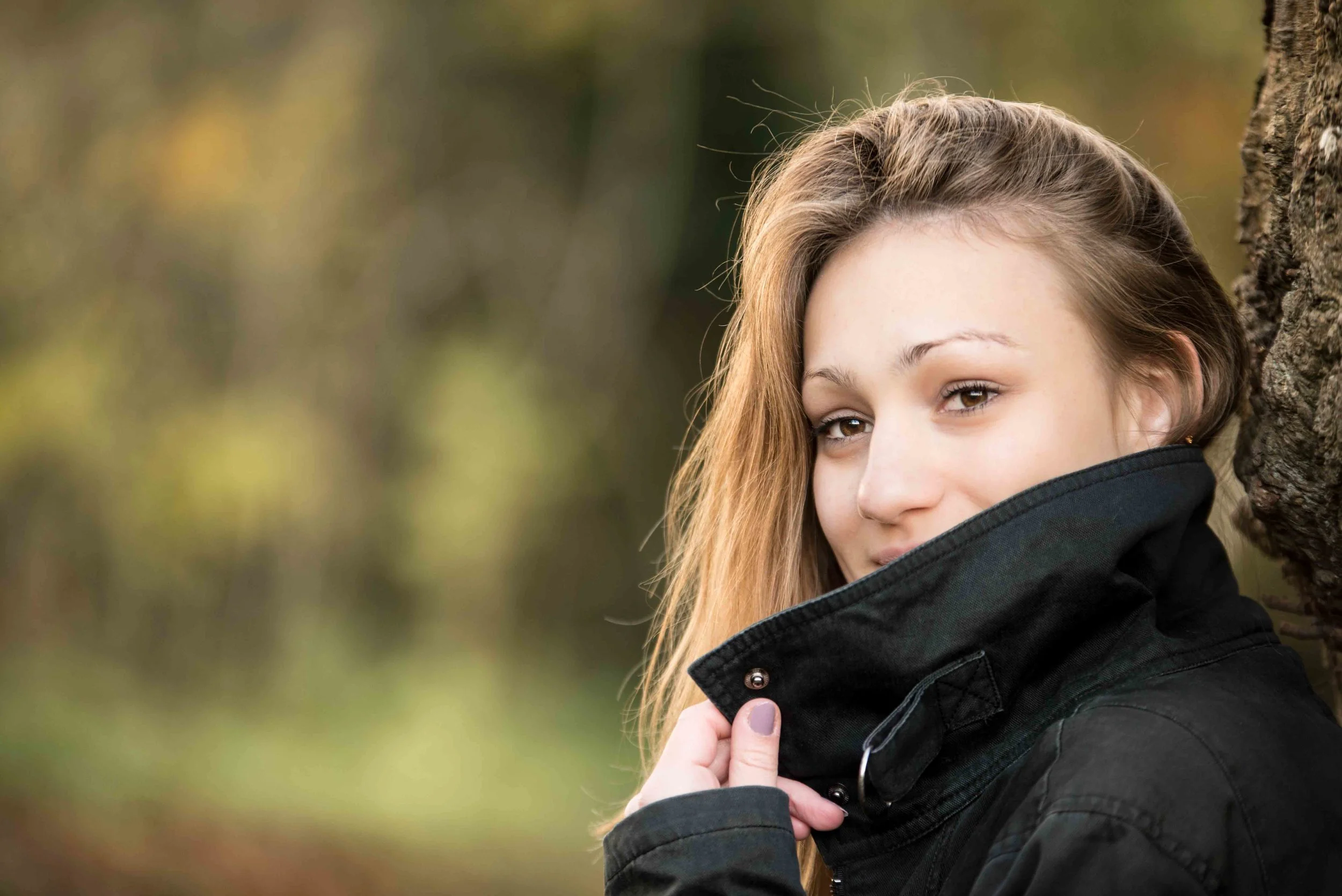 Professional Outdoor Portrait Photo session with model in the woods by the Personal Brand Photographer based in UK Sussex  Brighton &amp; London