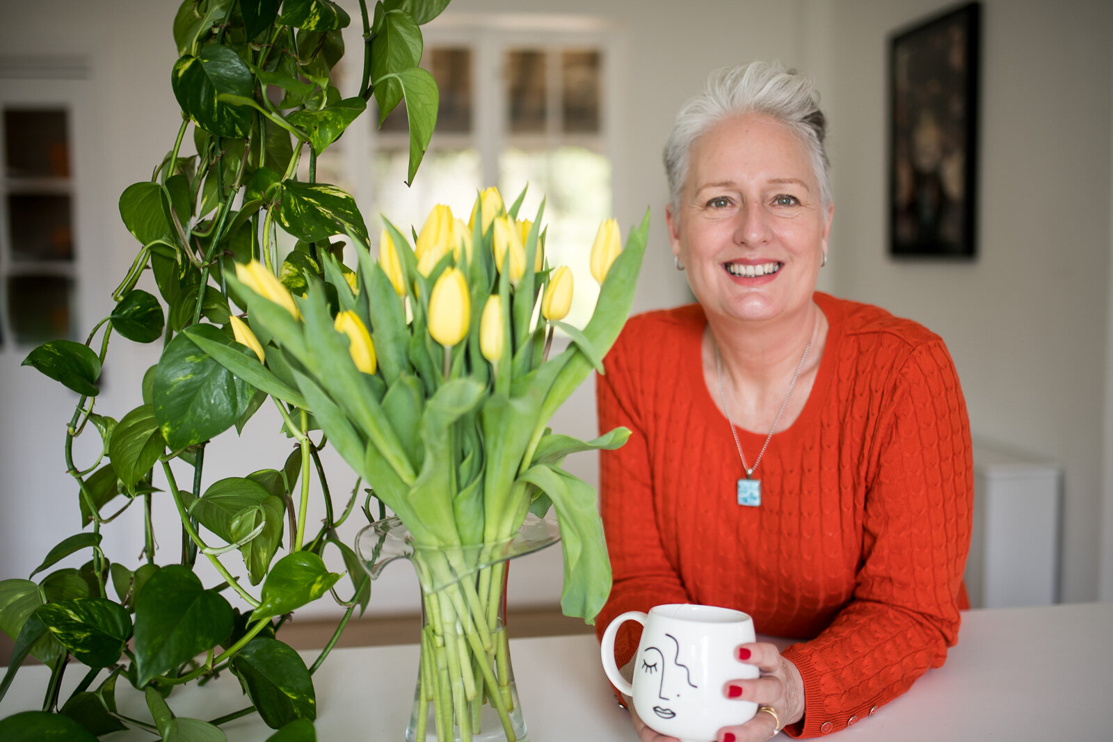 Relaxed professional brand portrait photo session in my studio with female photographer based in Brighton Hove Sussex UK