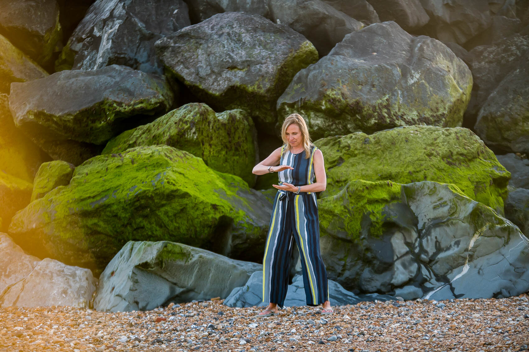 At the beach brand portrait photography Sussex Brighton