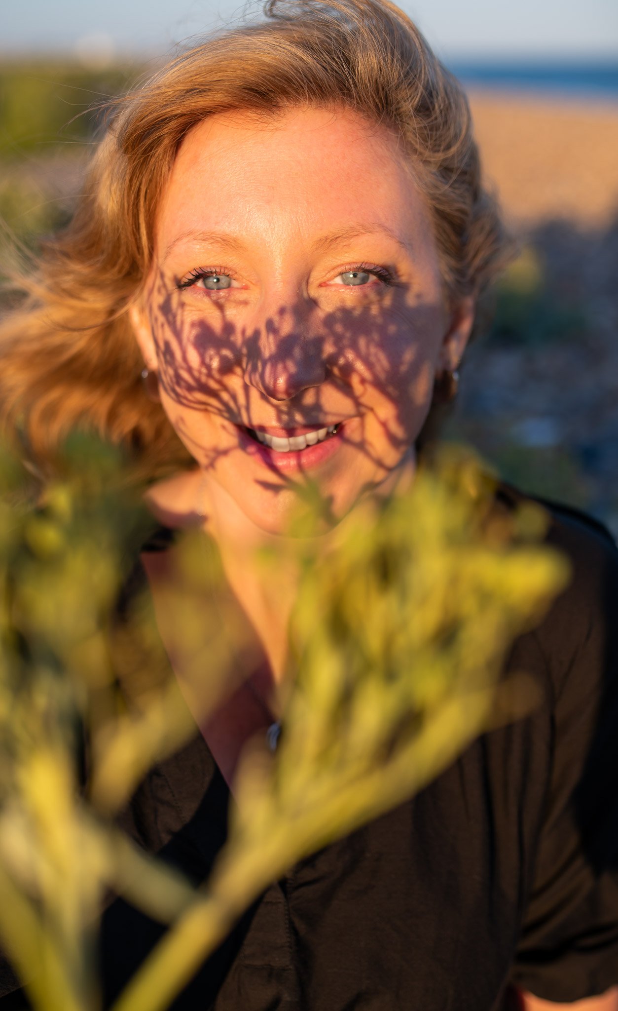 Nature inspired personal brand portrait photoshoot with Brighton artist