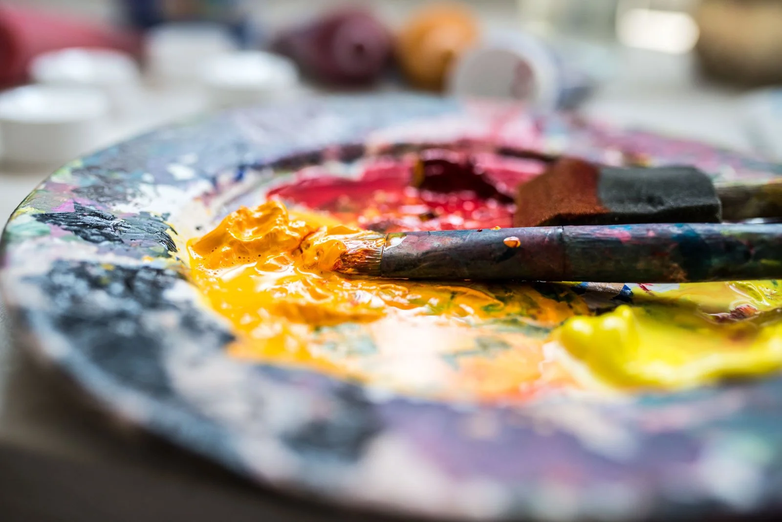 Painting class for beginners with Magdalena abstract artist Brighton (Copy)